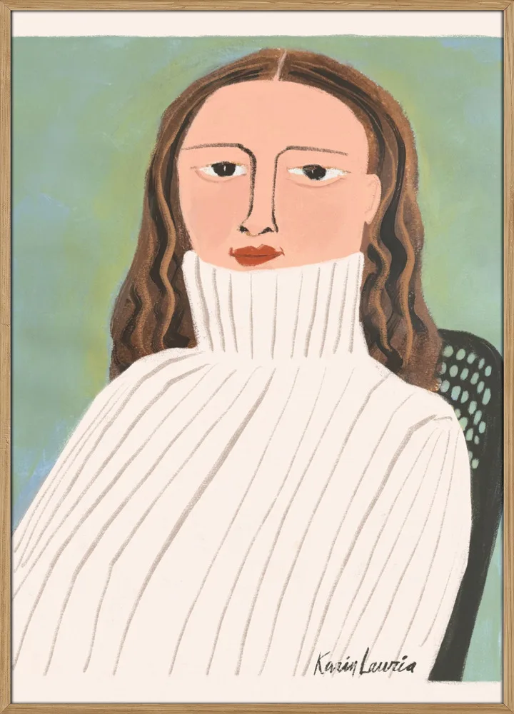 Woman in Fisherman Sweater Portrait_Massiv eg