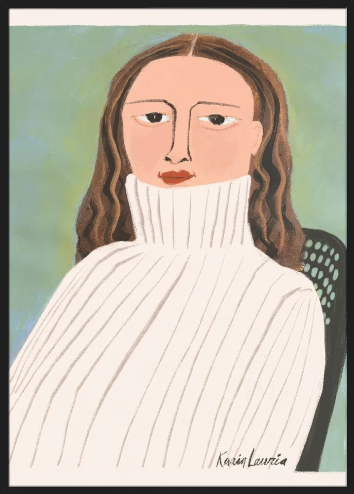Woman in Fisherman Sweater Portrait_Sort