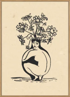Woman in vase