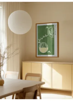 Alternative view of Woodblock Print Green