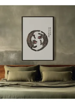 Alternative view of Woodblock Tigers From Yatsuo No Tsubaki